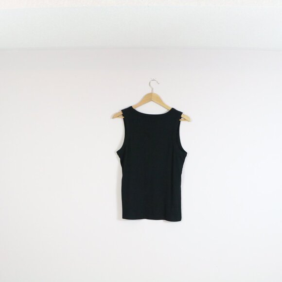 *George Black Ribbed Tank Top - Picture 5 of 5